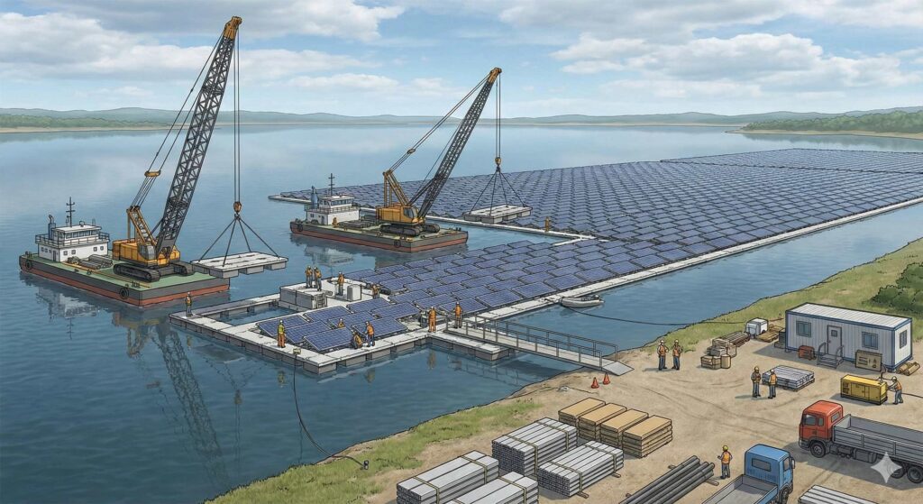 수상 태양광 공사 기간